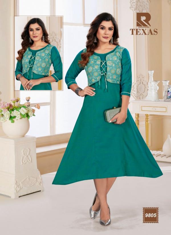 Raashi Texas Rayon Designer anarkali kurti Collecttion